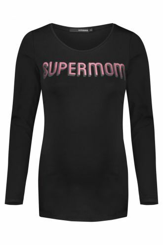 Supermom Langarmshirt Supermom - Black