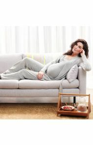 Noppies T-shirt lounge de grossesse Home - Grey Melange