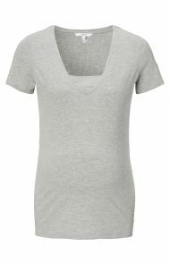  Umstandsmode Lounge Shirt Home - Grey Melange