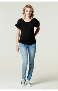 Supermom T-shirt Broderie - Black