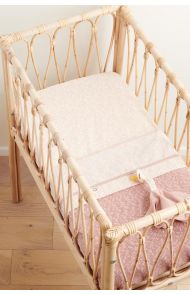 Noppies Crib blanket Melange knit 75x100 cm - Misty Rose