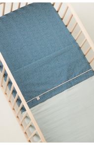 Noppies Decke für das Bettchen Filled 100x140 cm - Puritan Gray