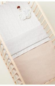 Noppies Decke für das Bettchen Teddy Fantasy Fleece 100x140cm - Tan Melange