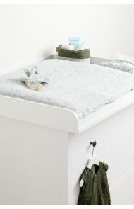 Noppies Changing pad cover Botanical 77x87cm - Puritan Gray