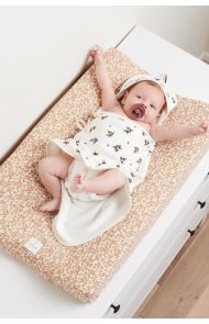 Noppies Newborn wrap towel Blooming Clover 72x92 cm - Jet Stream