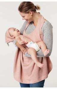 Noppies Baby hooded towel Wearable Clover Terry 110x105 - Misty Rose