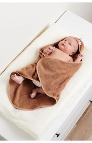 Noppies Umschlagtuch für Neugeborene Clover 72x92 cm - Indian Tan