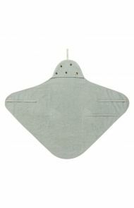 Newborn omslaghanddoek Clover 72x92 cm - Puritan Gray
