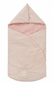 Car seat footmuff Botanical 92x46 cm - Misty Rose
