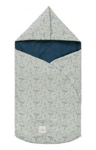 Car seat footmuff Botanical 92x46 cm - Puritan Gray