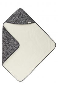 Noppies Wrapper Teddy Fancy Dot 100x100 cm - Forged Iron