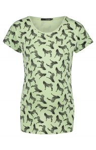Supermom T-shirt Zebra - Smoke Green
