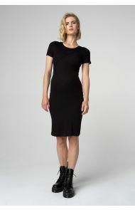 Supermom Dress Rib - Black