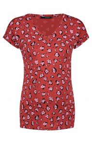  T-shirt Flower - Chinese Red