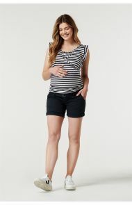 Noppies Umstandsshorts Leland - Blue Graphite