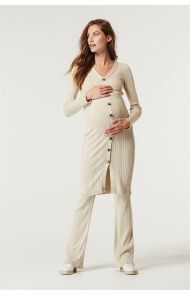 Supermom Casual broek Ribknit - Oatmeal