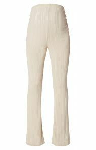 Casual broek Ribknit - Oatmeal
