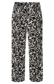 Supermom Casual trousers Leaf - Black