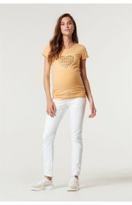 Supermom T-shirt Heart - New Wheat