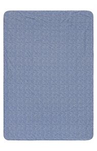 Ledikant laken Teddy Fancy Dot cot blanket - Colony Blue