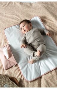 Noppies Verschoningsmat Poplin portable 50x70 cm - Misty Rose