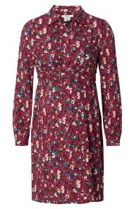 Jurk met voedingsfunctie - Dark Red