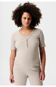 Noppies Nursing pyjama top Renate - Taupe Melange