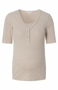 Nursing pyjama top Renate - Taupe Melange