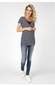Noppies Nursing t-shirt Paris - Night Sky Stripe