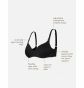 Noppies Voorgevormde voedingsbh Spacer Stripe nursing bra - Black thumbnail