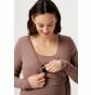 Noppies T-shirt d'allaitement Elin - Deep Taupe thumbnail