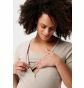 Noppies Pyjamatop met voedingsfunctie Renate - Taupe Melange thumbnail