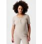 Noppies Pyjamatop met voedingsfunctie Renate - Taupe Melange thumbnail