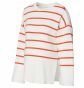 Noppies Maternity Trui met voedingsfunctie Jair - Tango Red Stripe thumbnail