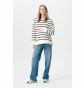 Noppies Maternity Trui met voedingsfunctie Pepe - Cream Stripe thumbnail