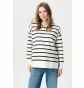 Noppies Maternity Trui met voedingsfunctie Pepe - Cream Stripe thumbnail