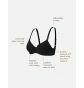 Noppies Nursing bra padded Cotton Melange - Bark Melange thumbnail