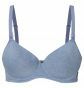 Noppies Voorgevormde voedingsbh Cotton Melange - Light Blue Melange thumbnail