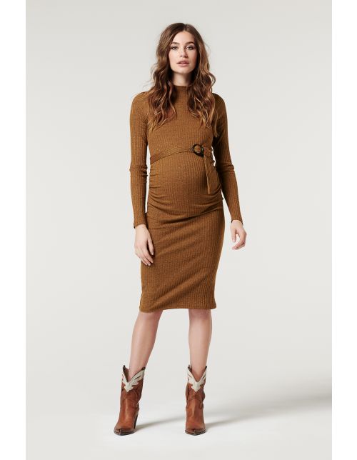 Supermom Jurk Rib Chipmunk