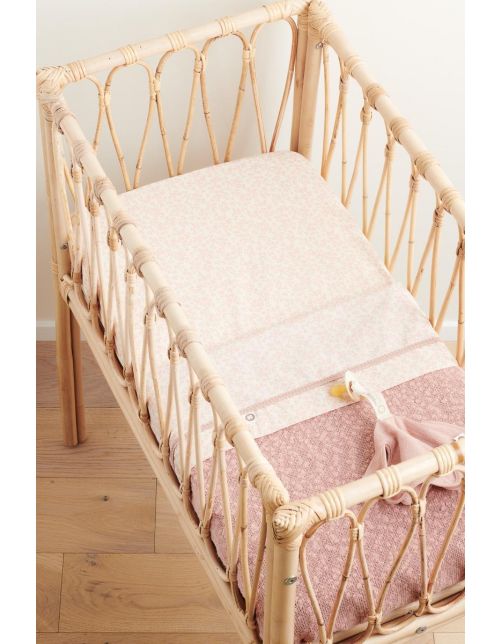 Binnenwaarts consensus liberaal Noppies Wieg deken Melange knit 75x100 cm - Misty Rose