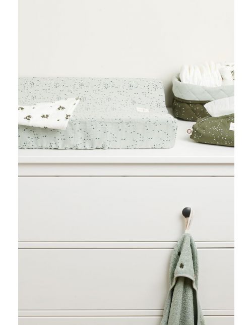 Noppies Aankleedkussenhoes Botanical 49x75cm - Puritan Gray