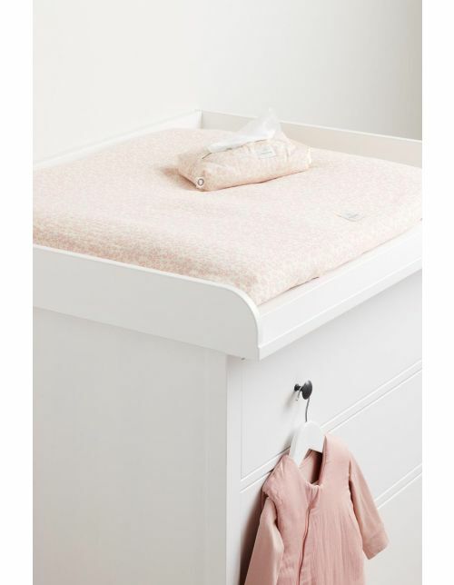 Noppies Changing pad cover Botanical 77x87cm Misty Rose