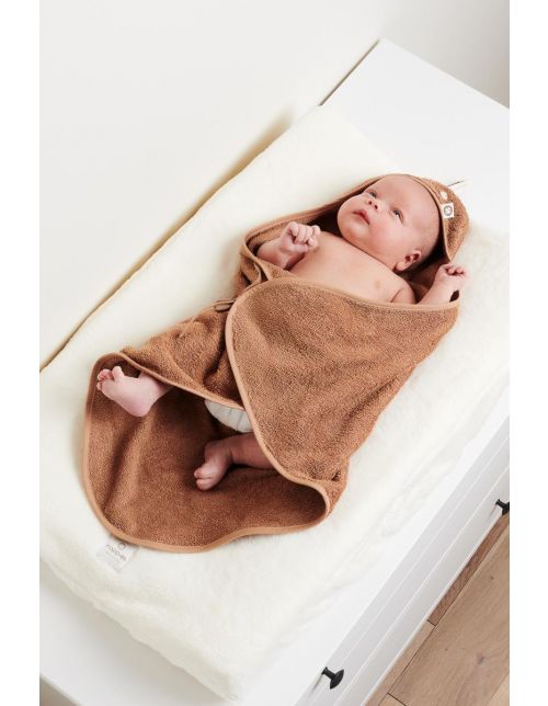 Noppies Newborn wrap towel Clover 72x92 cm - Indian Tan