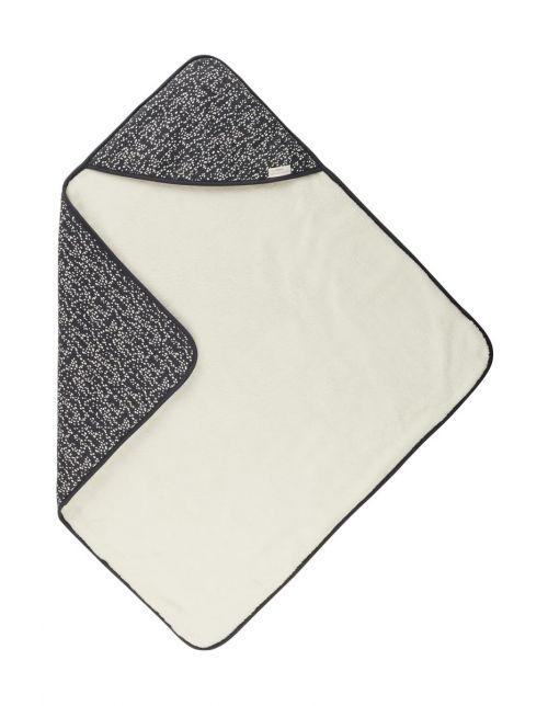 Noppies Wikkeldoek Teddy Fancy Dot 100x100 cm - Forged Iron