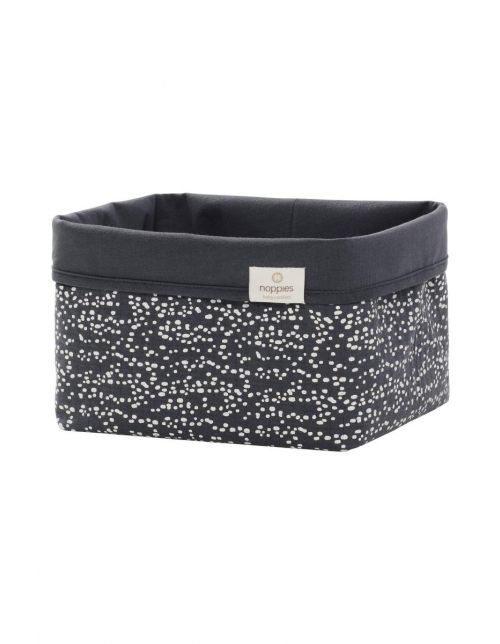 Noppies Panier de commode Fancy Dot Size M - Forged Iron