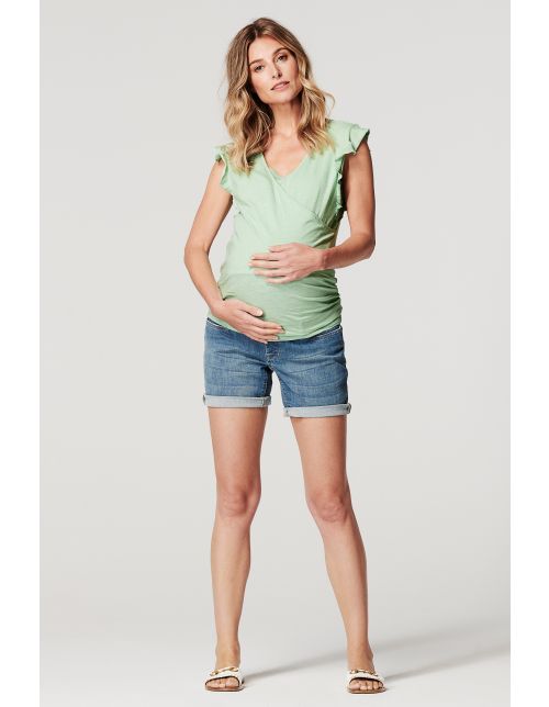 Noppies Nursing t-shirt Ciska - Mist Green
