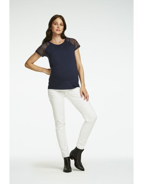 Queen Mum Nursing t-shirt Barcelona - Black Iris