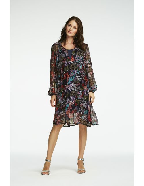 Queen Mum Jurk met voedingsfunctie Milan - Black Iris