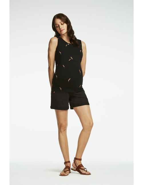 Queen Mum Nursing top Kingston - Black