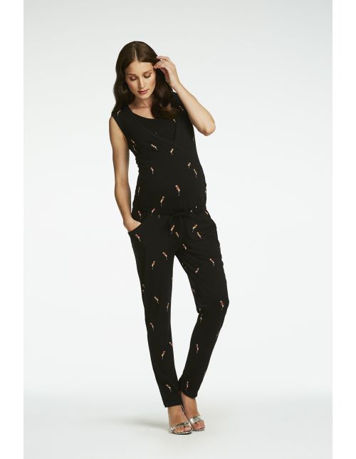 Queen Mum Nursing jumpsuit Chester - Black